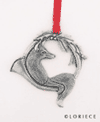 Fox/Horn Sterling Silver Christmas Ornament is $35.00