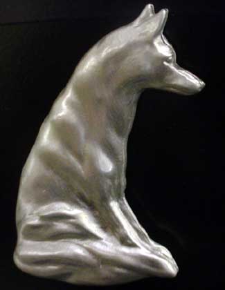 Pewter Fox Magnet
