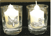 Glass Votive Holder w/ Pewter Design is $10.00