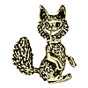Antiqued Gold Tone Smiling Fox Pin is $10.00