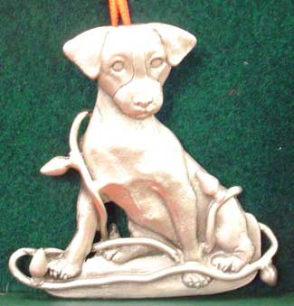 Pewter JRT Christmas Ornament