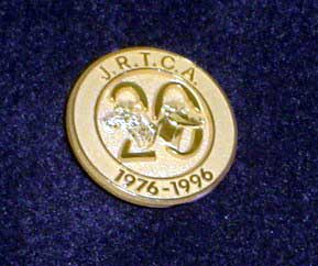 JRTCA 20th Anniversary Pin is $5.00