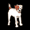 Zipper Pull - Standing Jack Russell is $9.00